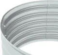 vidaXL Hochbeet, 80 x 80 x 44 cm, verzinkter Stahl, silberfarben, Blumenkasten - Thumbnail 7