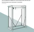 WOLTU Foliengewächshaus Tomatengewächshaus, PE-reissfeste, wasserdichte Plane mit Rolltor, für Garten, Terrasse, Hinterhof, 100x50x150/136cm, transparent - Thumbnail 2