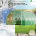 VOUNOT® Gewächshaus Foliengewächshaus Winterfest Tomatenhaus Folientunnel, 4x3x2m 12m² Grün - Thumbnail 4