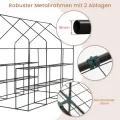WOLTU Foliengewächshaus, Tomatengewächshaus für Garten Balkon, Indoor & Outdoor, Metallgestell, 143 x 195 x 216 cm, Gewächshaus mit 3 Ablagen, für Frühbeet Gemüse Blumen, Grün - Thumbnail 2