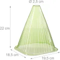 Relaxdays Pflanzenhut im 24er Set, Pflanzhilfe, Pflanzenschutz vor Frost, Schnecken & Vögeln, PVC, Pflanzglocke, grün 10026432 - Thumbnail 5