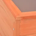 Tidyard Gewächshaus Holz Frühbeetkasten mit Klappdeckel Pflanzen Gemüse Aufzucht Holz und PC-Platten Unterseite Offen Wasserfest 100 x 50 x 34 cm - Thumbnail 8