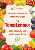 Prademir – Tomatensamen Set aus 16 seltenen & alten Sorten – Tomaten Anzuchtset mit 100% Natursamen handverlesen aus Portugal – Tomatensaat mit hoher Keimrate für Garten, Balkon, Terrasse, Gewächshaus - Thumbnail 3