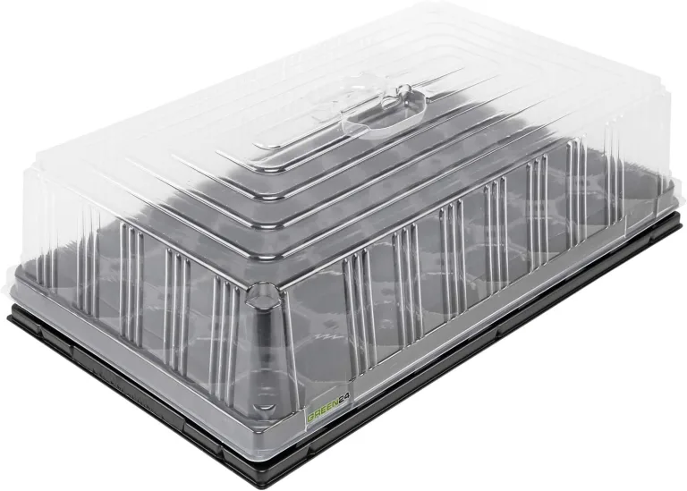 GREEN24 Hydroponik 1284 XXL Profi Zimmergewächshaus hoch mit 84 Töpfen, automatischer Bewässerung für die Anzucht mit Kapillarsystem als Treibhaus Gewächshaus (84XXL) – Bild 7
