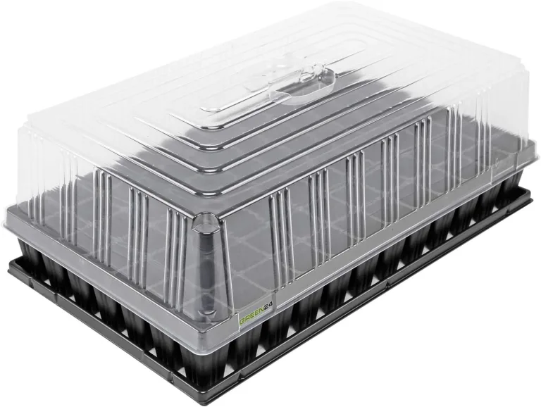 GREEN24 Hydroponik 1284 XXL Profi Zimmergewächshaus hoch mit 84 Töpfen, automatischer Bewässerung für die Anzucht mit Kapillarsystem als Treibhaus Gewächshaus (84XXL) – Bild 1