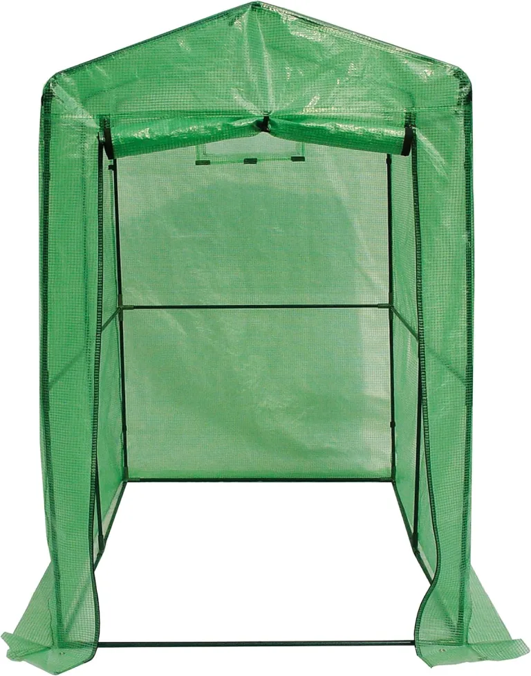Dehner Tomaten-Gewächshaus Maxi, ca. 187 x 183 x 122 cm, Kunststoff/Metall, grün – Bild 2