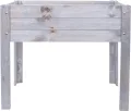 mgc24 Hochbeet - Kiefernholz Dunkelbraun rechteckig, stehender Pflanzkasten für Garten Terrasse Balkon - 80 x 37,6 x 78 cm mit Ablageboden - Thumbnail 7