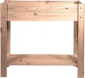 mgc24 Hochbeet - Kiefernholz Dunkelbraun rechteckig, stehender Pflanzkasten für Garten Terrasse Balkon - 80 x 37,6 x 78 cm mit Ablageboden - Thumbnail 8