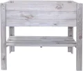 mgc24 Hochbeet - Kiefernholz Dunkelbraun rechteckig, stehender Pflanzkasten für Garten Terrasse Balkon - 80 x 37,6 x 78 cm mit Ablageboden - Thumbnail 9