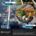 KESSER® 14x Polycarbonat Hohlkammerstegplatten 4mm | 10,25m² Doppelstegplatte - 60,5 x 121 | Stegplatten UV-beständig Für Gewächshaus Gartenbau Carports | 50xKlammern, 50xZ-Clips & 30xGewächshausclips - Thumbnail 5