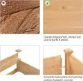 Yaheetech Hochbeet Pflanzkasten Blumenbett aus Holz, Kräuterbeet Frühbeet mit Abflusslöchern für Garten Balkon, Hellbraun 120,5 × 59 × 76 cm (LxBxH) - Thumbnail 6
