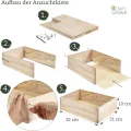 Saatgut Anzuchtset mit Holzkiste und 8 Sorten Pflanzen Samen: Kinder Anzuchtset Pflanzen mit Gemüse, Erdbeeren und Kräuter Samen – Mini Gewächshaus und Mini Garten Starter Kit von OwnGrown - Thumbnail 5