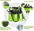 WORKPRO Gartenwerkzeug Set, 8 in 1 Gartengeräte mit Aufbewahrungstasche, aus Edelstahl, Gartenschaufel mit Holzgriff, Blumenschere, Gartenkralle, Handgrubber, Geschenk für Gärtnerinnen und Gärtner - Thumbnail 9