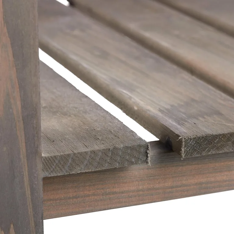 Relaxdays Hochbeet Holz, Ablagefach, Pflanzkasten Balkon, Terrasse, Garten, Kräuterbeet, HBT 80 x 88 x 43,5 cm, grau – Bild 7