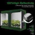 Grow-Zelt, hochreflektierendes 600D-Diamant-Mylar-Gewebe mit Beobachtungsfenster und Bodenschale für hydroponischen Indoor-Pflanzenanbau, 243,8 x 121,9 x 203,2 cm - Thumbnail 2