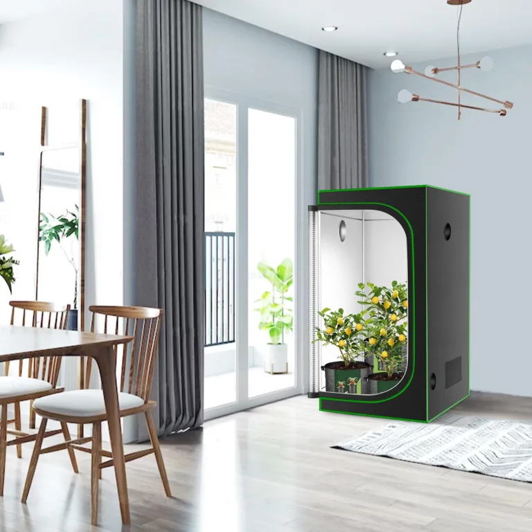 Grow-Zelt, hochreflektierendes 600D-Diamant-Mylar-Gewebe mit Beobachtungsfenster und Bodenschale für hydroponischen Indoor-Pflanzenanbau, 81,3 x 81,3 x 160 cm – Bild 8
