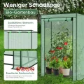 Sekey Tomatengewächshaus 150x100x50 cm, Kleines Gewächshaus, Robustes Foliengewächshaus Tomaten Gewächshaus für Balkon - Stabil, Winterfest & Einfach zu montieren, Grün - Thumbnail 5