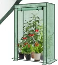 Sekey Tomatengewächshaus 150x100x50 cm, Kleines Gewächshaus, Robustes Foliengewächshaus Tomaten Gewächshaus für Balkon - Stabil, Winterfest & Einfach zu montieren, Grün - Thumbnail 1