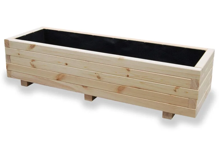 Hochbeet 115 x 40 x 30H cm Blumenkasten aus Holz Pflanzkübel Garten Balkon Terrasse Pflanzkasten 115KAN4030 – Bild 7