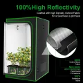 Grow-Zelt, hochreflektierendes 600D-Diamant-Mylar-Gewebe mit Beobachtungsfenster und Bodenschale für hydroponischen Indoor-Pflanzenanbau, 121,9 x 121,9 x 203,2 cm - Thumbnail 2
