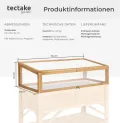 tectake® Frühbeet Aufsatz aus Holz, witterungsbeständig, Schutz vor Wind und Wetter, Frühbeetaufsatz mit funktionellen Hohlkammerplatten, 115 x 53 x 34 cm, kombinierbar Hochbeet 403232 - Thumbnail 7