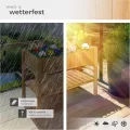 tectake® Hochbeet aus Holz mit Ablagefach, für Garten, Balkon und Terrasse, Innenleben mit Pflanzfolie ausgestattet, witterungsbeständig, 119 x 53 x 90 cm - Thumbnail 7