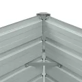 vidaXL Hochbeet Blumenkasten Pflanzkasten Pflanzkübel Blumenkübel Pflanztopf Blumentopf Gemüsebeet Pflanzbeet Braun 100x40x45cm Verzinkter Stahl - Thumbnail 5