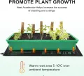RIOGOO Heizmatte Wärmematte für Sämling Germination und Haustier,Wasserkultur-Samen-Reptil-Betriebsheizungs-Auflage mit Abschaltschutz sicher und haltbar 24 * 52cm CER bestätigt(2 Stück) - Thumbnail 4