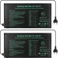 RIOGOO Heizmatte Wärmematte für Sämling Germination und Haustier,Wasserkultur-Samen-Reptil-Betriebsheizungs-Auflage mit Abschaltschutz sicher und haltbar 24 * 52cm CER bestätigt(2 Stück) - Thumbnail 1
