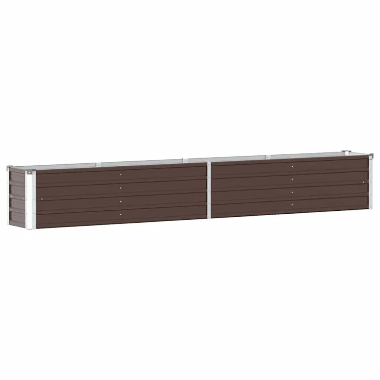 vidaXL Hochbeet Blumenkasten Pflanzkasten Pflanzkübel Blumenkübel Pflanztopf Blumentopf Gemüsebeet Pflanzbeet Braun 100x40x77cm Verzinkter Stahl – Bild 10