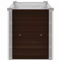 vidaXL Hochbeet Blumenkasten Pflanzkasten Pflanzkübel Blumenkübel Pflanztopf Blumentopf Gemüsebeet Pflanzbeet Braun 160x40x45cm Verzinkter Stahl - Thumbnail 7