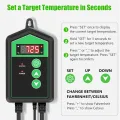 RIOGOO Digitaler Heizmattenthermostatregler für Samenkeimung, Reptilien und Brauen 68-108 ℉ - Thumbnail 5