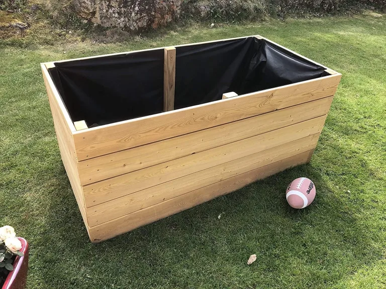 Gartenwelt Riegelsberger Elegantes Hochbeet Kräuterbeet Pflanzbeet Lärche Gemüsebeet 180x80cm Höhe 71 cm aus Lärchenholz 27mm geriffelt – Bild 9