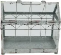 Esschert Design USA ZB22 Gewächshaus/Terrarium im Vintage-Look, silberfarben - Thumbnail 3