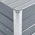 vidaXL Garten-Pflanzkübel aus verzinktem Stahl, 100 x 40 x 45 cm, grauer Pflanzen-Hochbeetkasten - Thumbnail 6