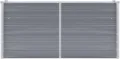 vidaXL Hochbeet Verzinkter Stahl 160x40x77cm Grau Gartenbeet Frühbeet Garten - Thumbnail 8