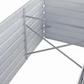 vidaXL Garten-Pflanzgefäß, verzinkter Stahl, Blumenkasten, Hochbeet, 320 x 80 x 77 cm, Grau - Thumbnail 4