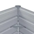 vidaXL Pflanzkübel aus verzinktem Stahl, Garten, 100 x 40 x 77 cm, grauer Pflanzen-Hochbeetkasten - Thumbnail 2