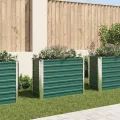 vidaXL Garten-Pflanzkasten aus verzinktem Stahl, 100 x 40 x 77 cm, grünes Hochbeet - Thumbnail 2