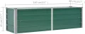 vidaXL Pflanzkasten für den Garten, verzinkter Stahl, 160 x 40 x 45 cm, Grün, Pflanzen-Hochbeet-Kasten - Thumbnail 7