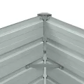 vidaXL Hochbeet aus verzinktem Stahl 100x40x45 cm, Anthrazit, offenem Boden, wetterfest, DIY Pflanzkasten für Blumen und Gemüse, Garten oder Rasen - Thumbnail 5