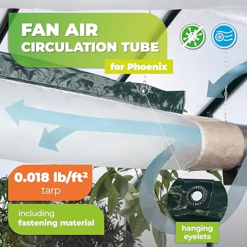 Bio Green Energiesparschlauch für Elektro-Gewächshausheizung Phoenix und Gewächshaus-Ventilator Arizona | 300 cm | inklusive Befestigungsmaterial – Bild 10