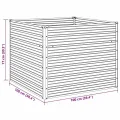 vidaXL Hochbeet Gartenbeet Pflanzbeet Frühbeet Pflanzkübel Pflanzkasten Blumenkasten Gemüsebeet Blumenbeet Anthrazit 100x100x77cm Verzinkter Stahl - Thumbnail 3