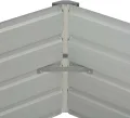 vidaXL Hochbeet Gartenbeet Pflanzbeet Frühbeet Pflanzkübel Pflanzkasten Blumenkasten Gemüsebeet Blumenbeet Anthrazit 129x129x45cm Verzinkter Stahl - Thumbnail 8