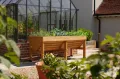 VegTrug® Hochbeet Classic - platzsparender Pflanzkasten für Balkon & Terrasse 420 L Volumen inkl. Pflanzvlies - Frühbeet ergonomische V-Form für Gemüse Kräuter Blumen - Natur 183x76x80 cm - Thumbnail 4