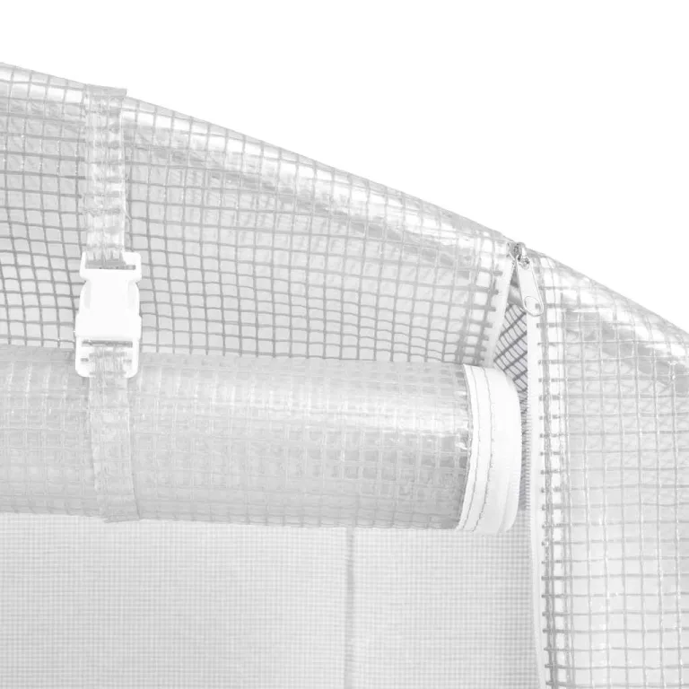 vidaXL Gewächshaus 12 Seitenfenstern 1 Tür Treibhaus Frühbeet Tomatenhaus Folientunnel Pflanzenhaus 27m² 900×300×200cm – Bild 5