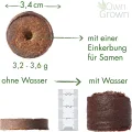 Kokos Quelltabletten mit Nährstoffen: 125 Premium Quelltabs aus Anzuchterde torffrei, ohne Pikieren – Kokoserde gepresst zur Pflanzen Anzucht, Erde, für Stecklinge – OwnGrown - Thumbnail 4