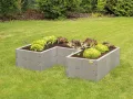 JUWEL Hochbeet Timber ErgoLine (Hochbeet in U Form, ermöglicht eine ergonomische Arbeitsweise, zahlreiche Aufbauvarianten, Maße: 185x125 cm Höhe 40 cm) 20479 - Thumbnail 8