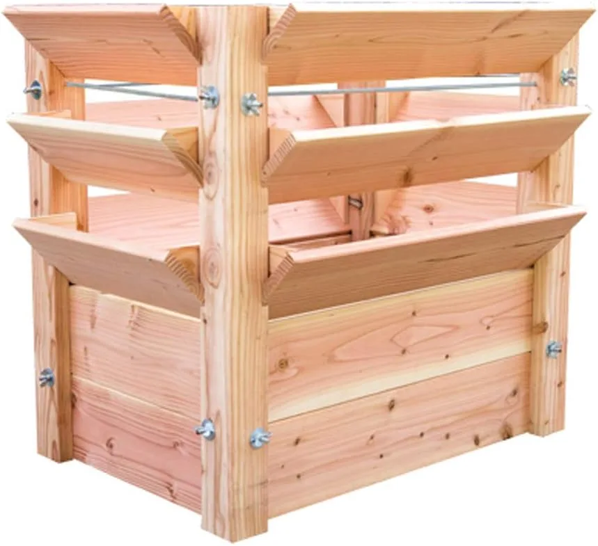 WESTMANN Premium Hochbeet aus Lärchenholz | Natur | 66x91x73 cm | Kräuterbeet für den Außenbereich | Holzhochbeet zum Bepflanzen von Gemüse & Kräutern - Bild 1