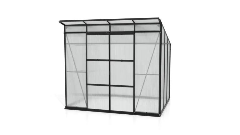 Vitavia Playa 5900 HKP6mm, anthrazit Gewächshaus 1 aufstellbares Seitenfenster Hingucker – Bild 1